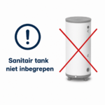 Sanitair tank niet inbegrepen